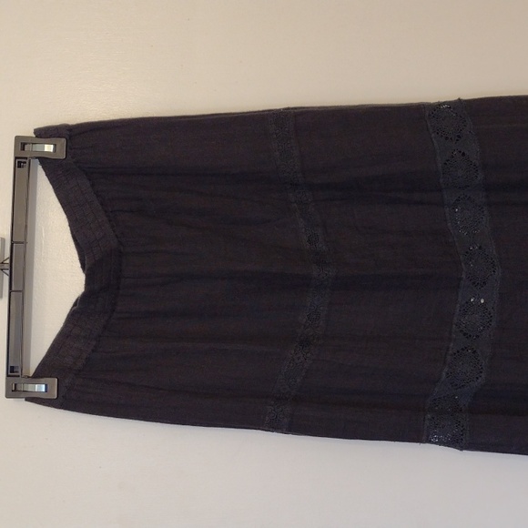NWT Calypso St Barth 100% Linen Charcoal Maxi Skirt size Small Selma Skirt - Picture 11 of 16